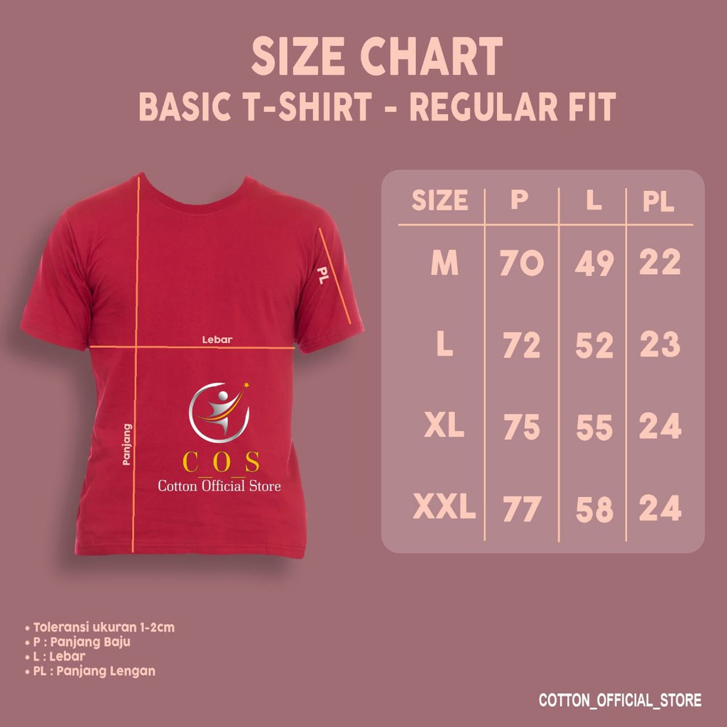 Kaos Polos COTTON COMBED 30s || KAOS POLOS SIZE M-L-XL-XXL ||