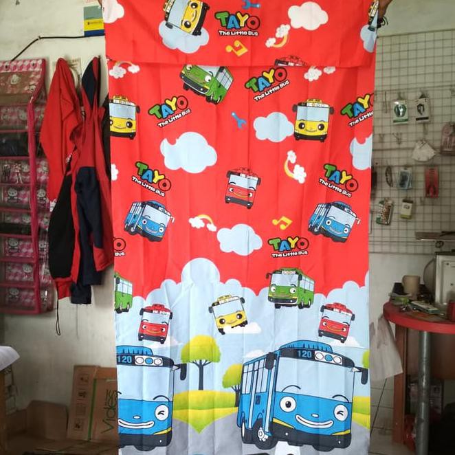 4Ykd Hordeng Horden Gorden Gordeng Pintu Jendela Karakter Renda Rumbai - Mickey Merah 7Lbz