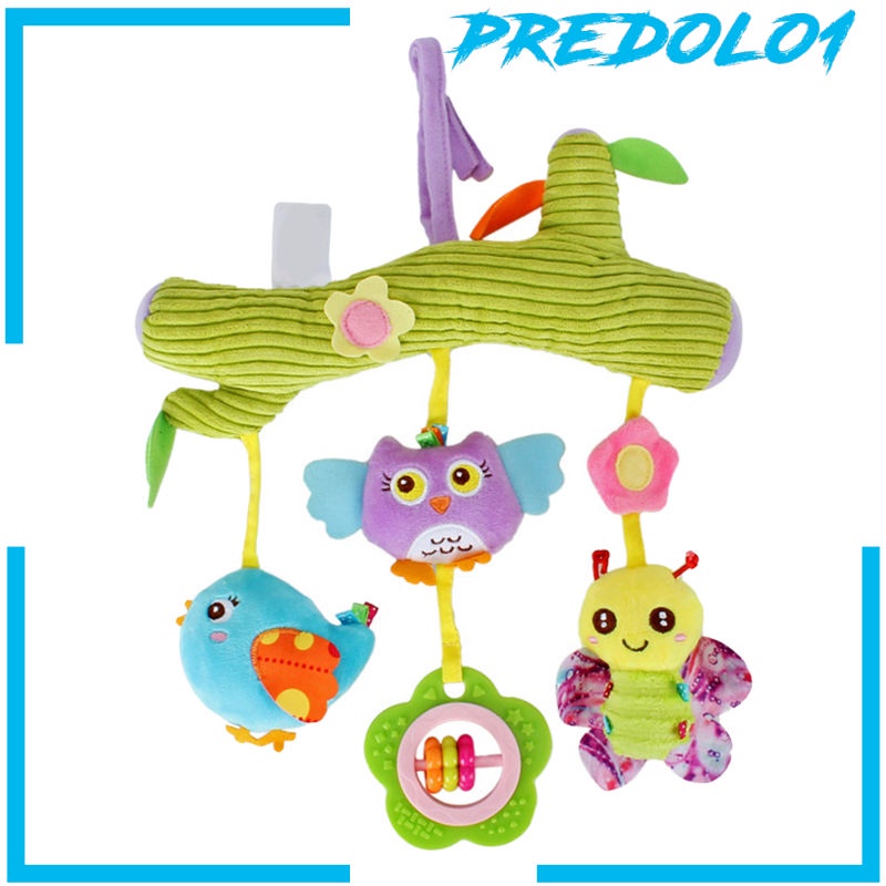 (Predolo1) Mainan Boneka Stuffed Plush Hewan Gantung Untuk Stroller / Car Seat Bayi