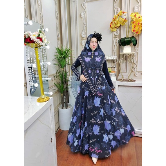 Ameena Ameera ORI by Alya Syar'i / Gamis Set Syar'i / Gamis Pesta / Gamis Syar'i Mewah / Dress Syar'i Terbaru / Fashion Branded Muslimah