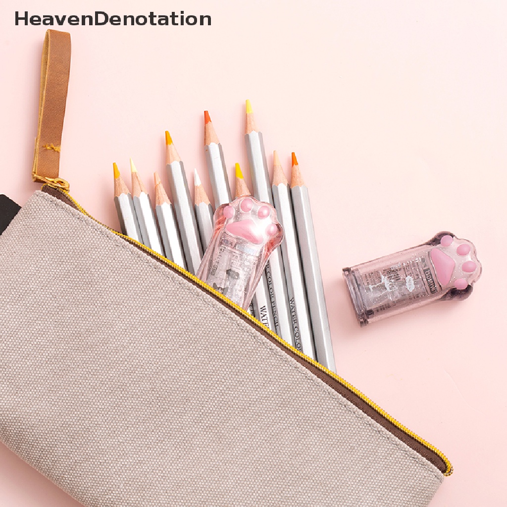 [HeavenDenotation] Cute Cat Paw Pencil Sharpener Kawaii School Supplies Student Prize Kids Gift