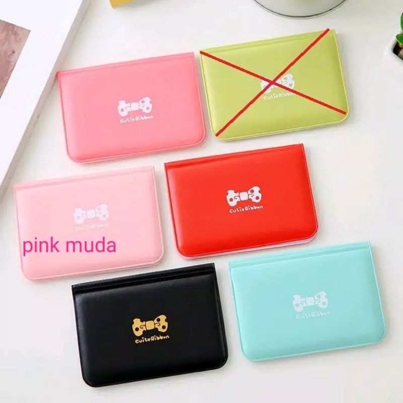 Dompet Kartu Pita 12 Slot Card Holder Ribbon Card Wallet Card Organizer