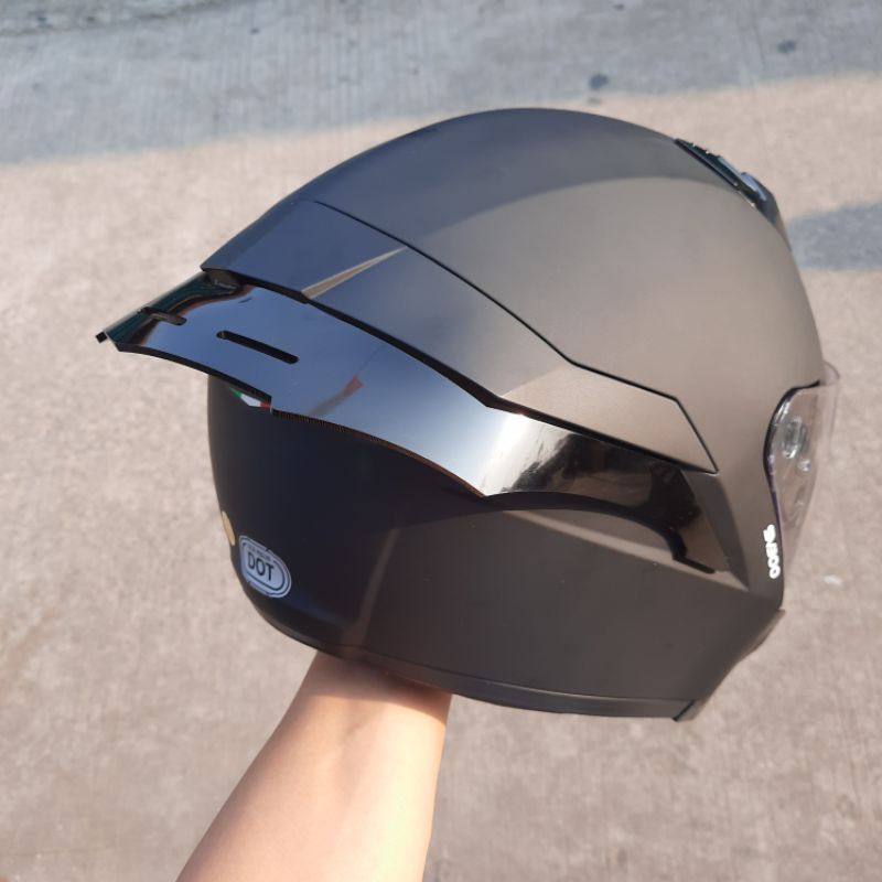 Spoiler Helm RSV SV 300 RSV SV300 Hitam Dark Bening / Sudah termasuk 3m Double tape tinggal pasang