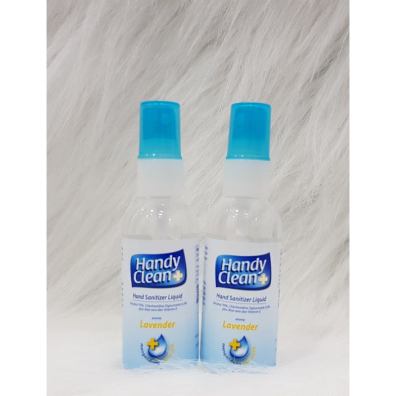 Handy Clean hand sanitizer liquid dengan aroma Lavender 60ml