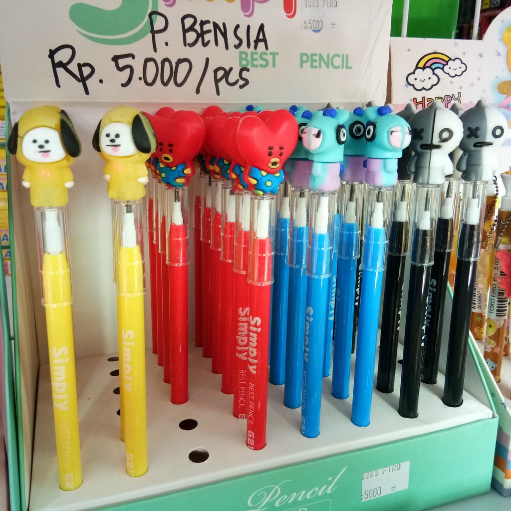

PENSIL ISI ULANG / PENSIL BT21 / PENSIL STITCH / PENSIL LUCU