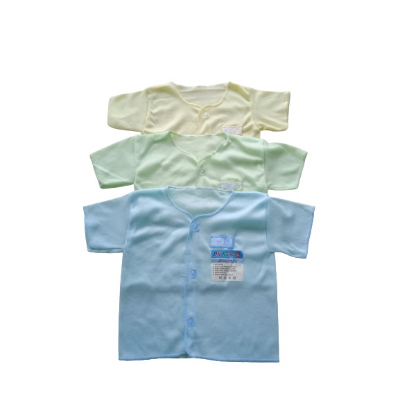 BAJU BAYI TANGAN PENDEK POLOS  NEWBORN