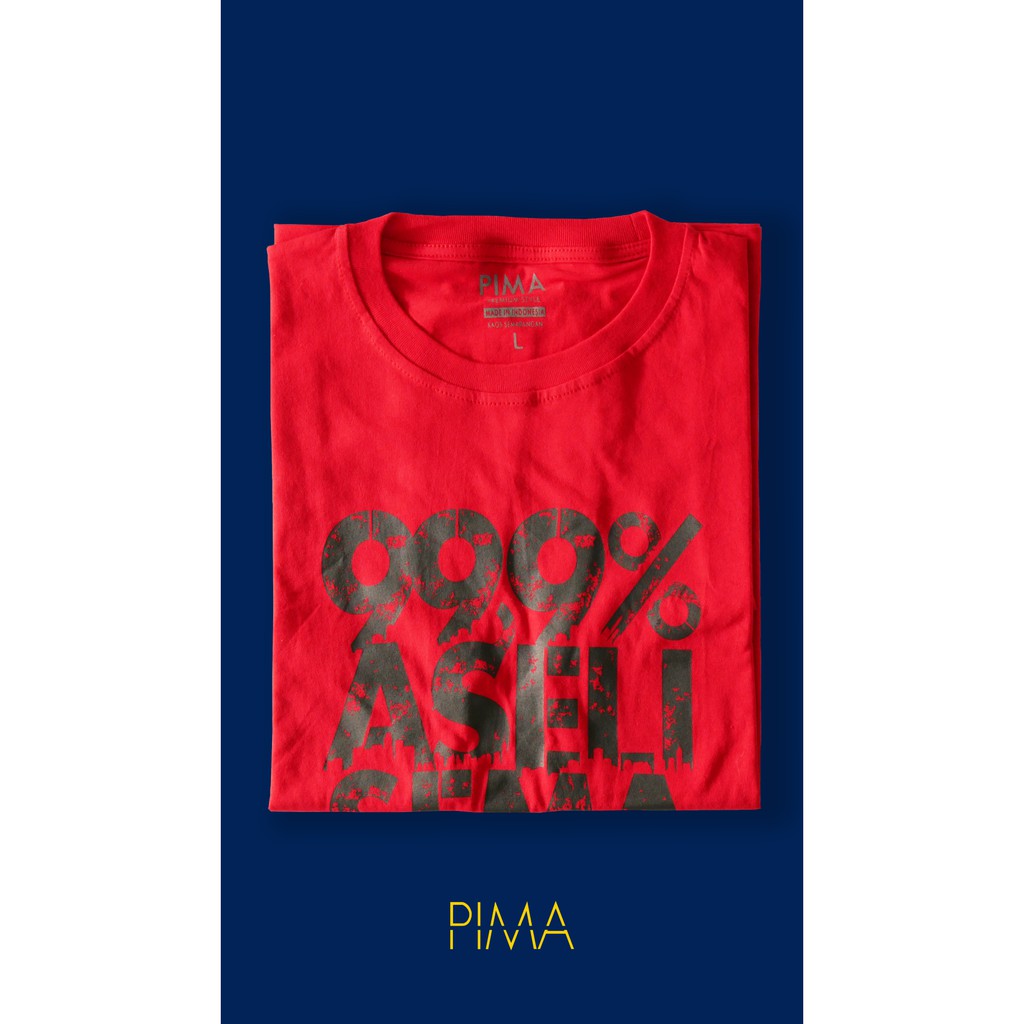 PIMA KAOS OLEH-OLEH SEMARANGAN (ASLI SEMARANG - MERAH)