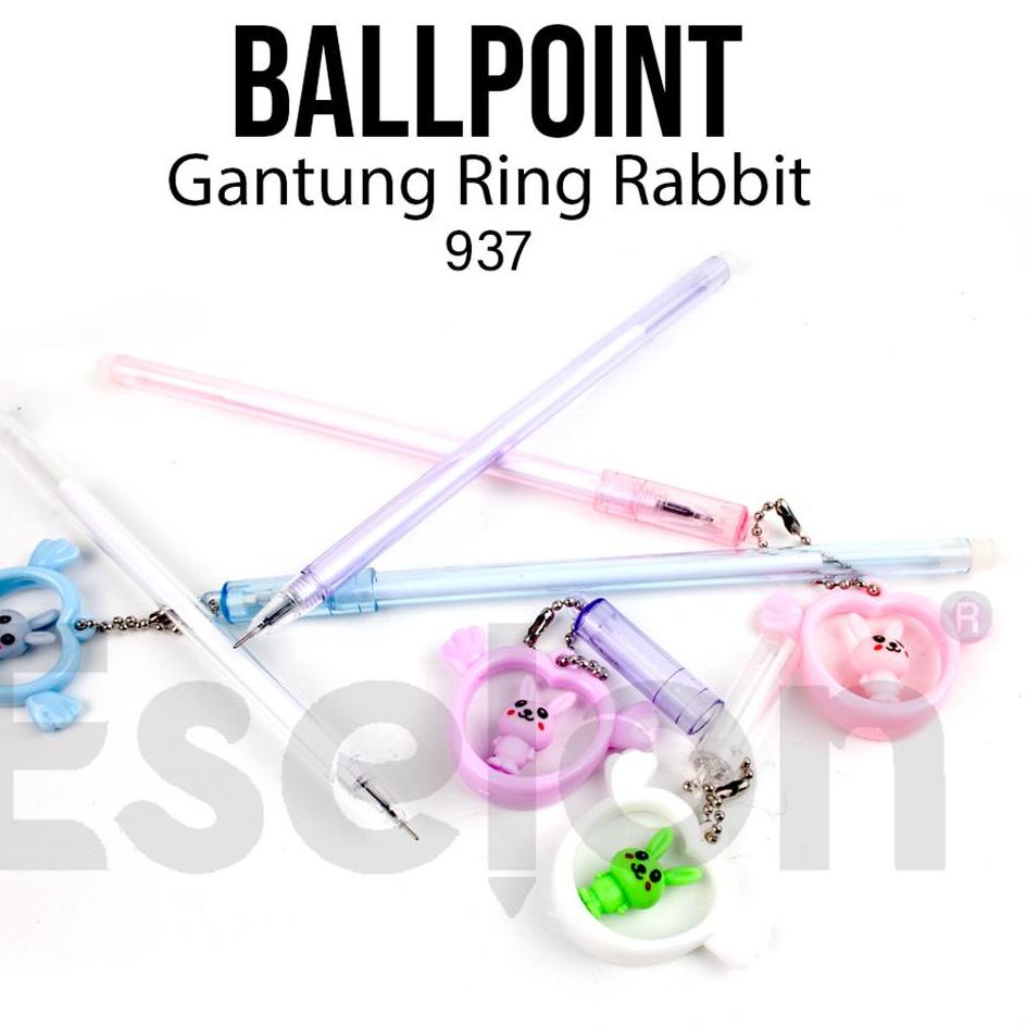 

ジ 12pcs Pulpen Gel RING RABBIT 937 / 1pack Pulpen Gel Fancy Terbaik