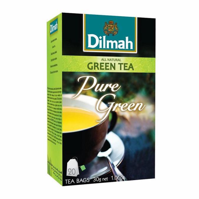

[[BISA COD]] Teh Dilmah Pure Green Tea (20 x 1,5gr) | Tag Tbag | Teh Celup SALE Kode 532
