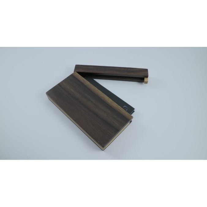 

✨ BISA COD ✨ Name Card Holder Kayu Cokelat Tua / Bisa Grafir Nama / Logo PROMO Kode 14