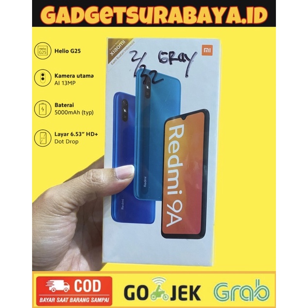 Redmi 9A Ram 2Gb/32GB 9A 3/32 Garansi Resmi