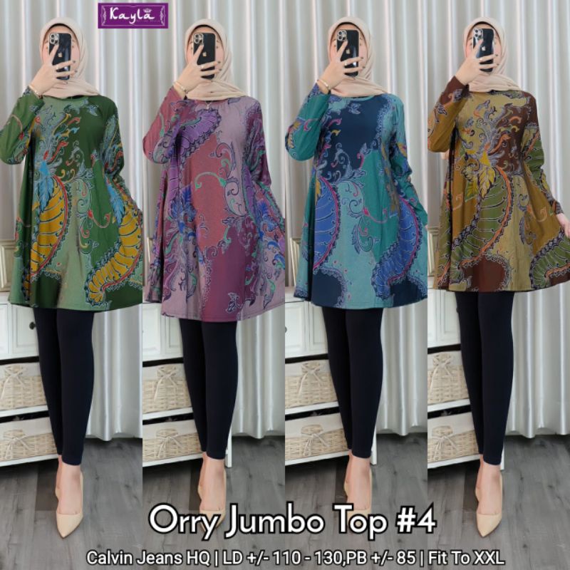 (NEW)ATASAN WANITA TUNIK BLOUSE OOTD//GLASYA TUNIK//ORRY JUMBO TOP#4 - ESTER JUMBO BY KAYLA