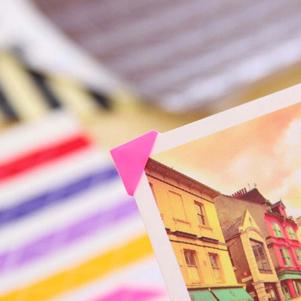 1 Lembar / 102pcs Stiker Sudut Foto Dengan Perekat Untuk scrapbook