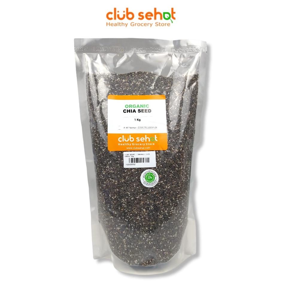 

[DISCOUNT CAS79] CLUB SEHAT - Organic Chia Seed (mexico) 1Kg Baru