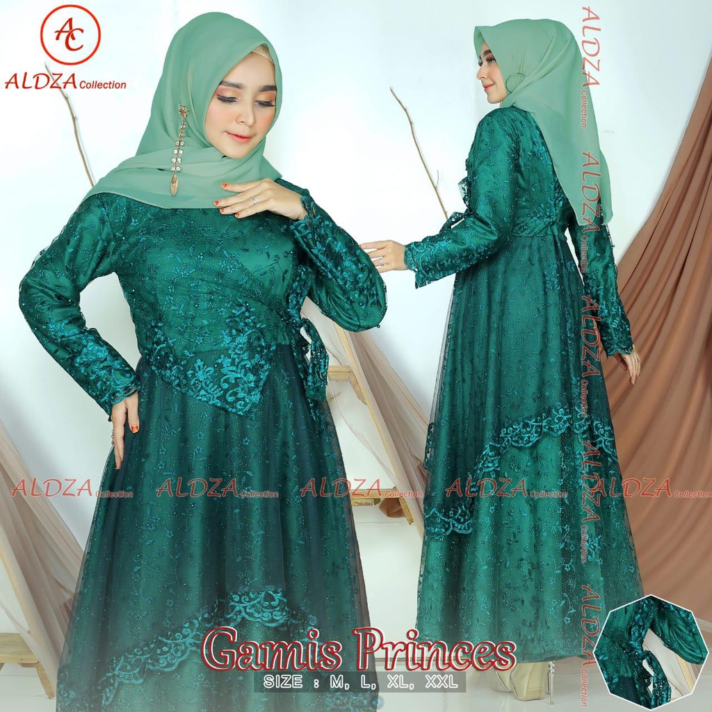 PROMO GAMIS PRINCES / ABAYA PRINCES ?GAMIS TULLE MUTIARA BORDIR