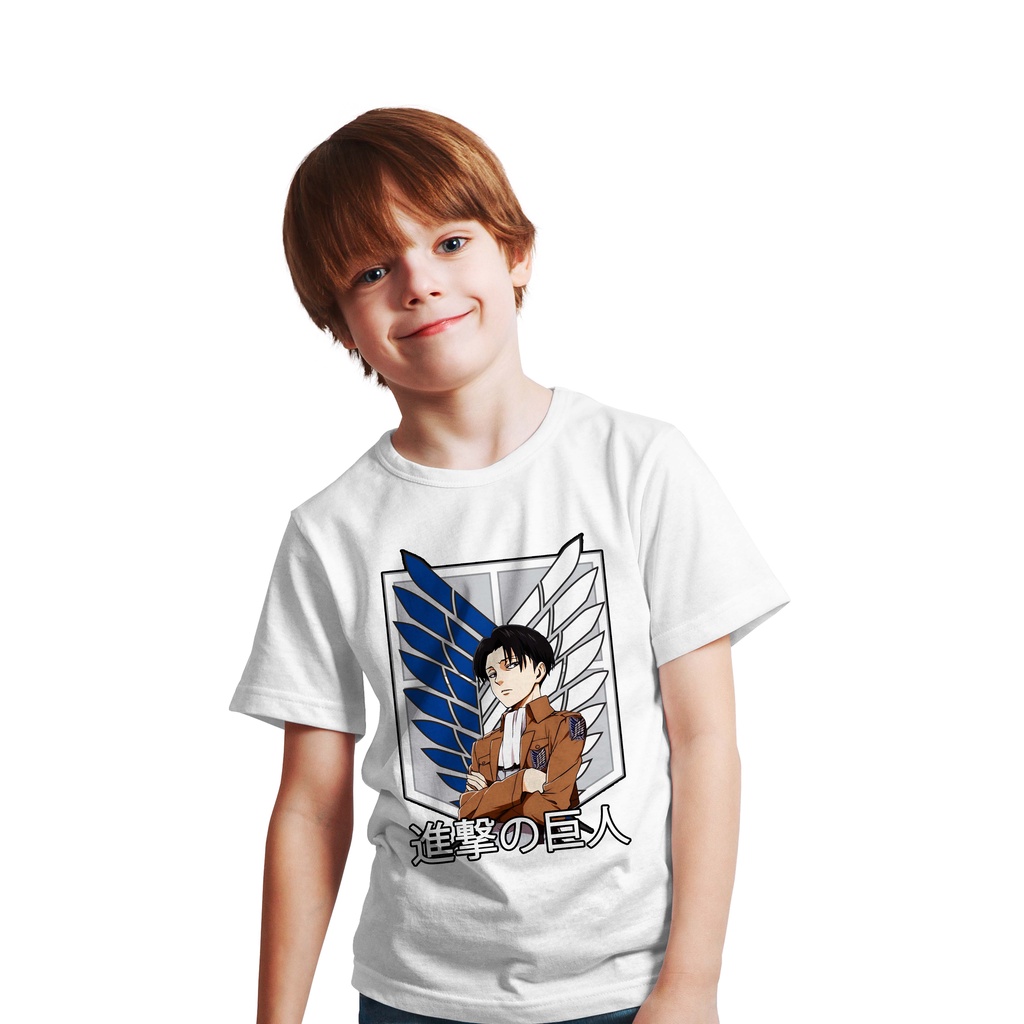 NEW T-SHIRT KIDS LOGO LEVI ARROGANT ATTACK ON TITAN THE LEGENDS