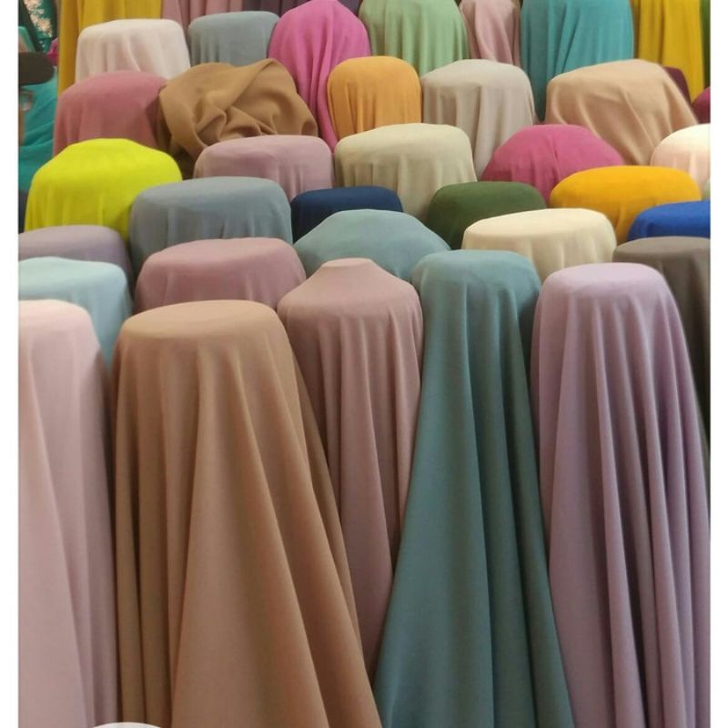 ceruti. bahan sifon ceruty babydoll. jilbab