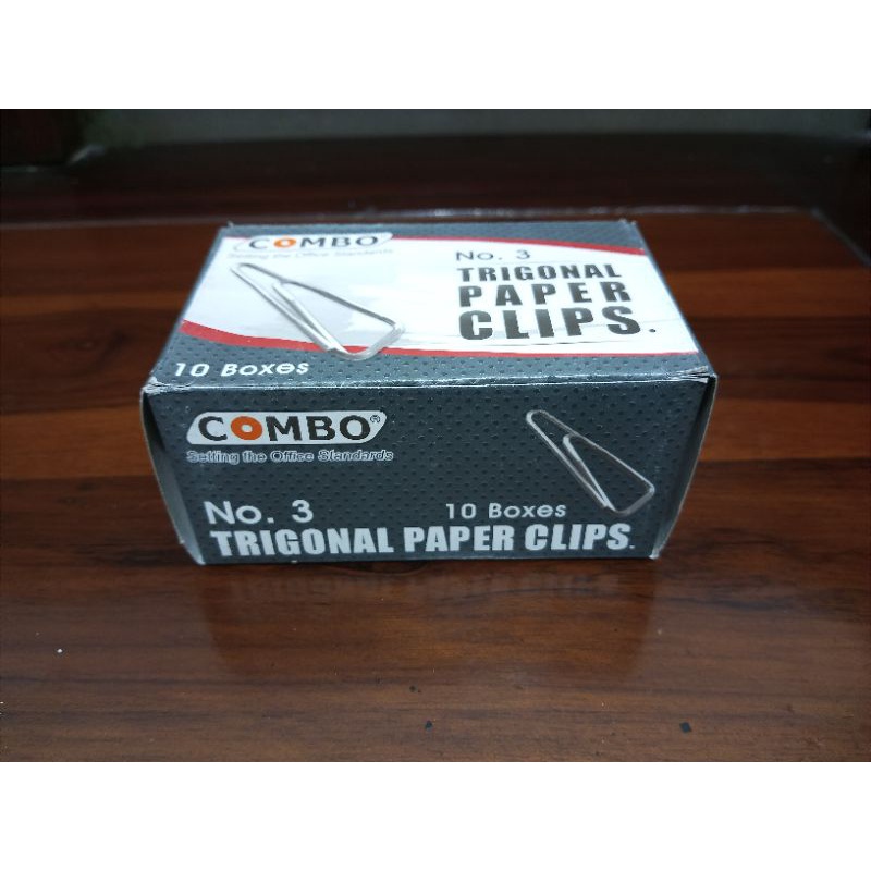

PAPER CLIPS NO. 3 Merk COMBO 1 SLOP ISI 10 BOX