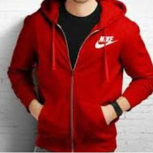Grosir Tshirt Hoodie Nike Distro Jaket Switer Ziper Nike Merah