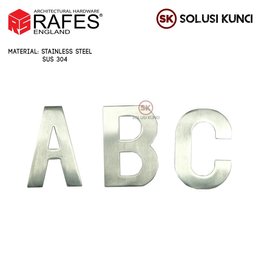 Huruf / Alphabet A - Z RAFES ENGLAND SUS 304