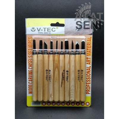 Wood Carving Tools Set isi10/ Lino Cut Tools / Cukil Kayu / Pahat Ukir