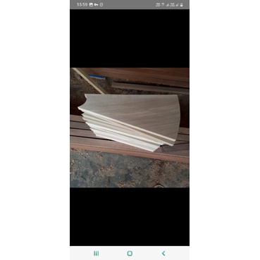 Trap tangga kayu Pijakan tangga kayu untuk tangga putar