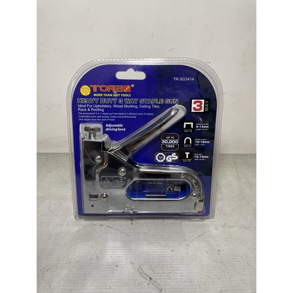 staples gun 3 in 1 tora / staples gun heavy duty / staples tembak tora / staples 4 - 14mm / staples tembak 3 in 1