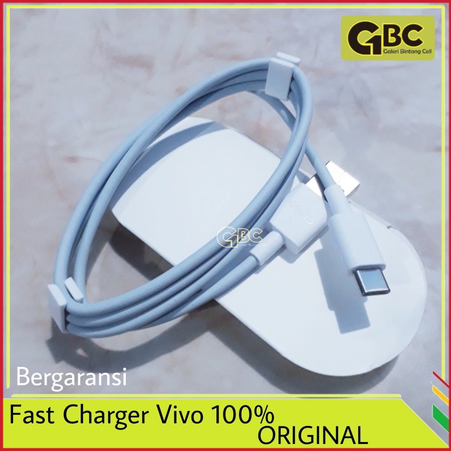 USB Flash Charger Vivo V20 V20 SE ORI 100% Kabel Data Vivo Flash Charger USB type C