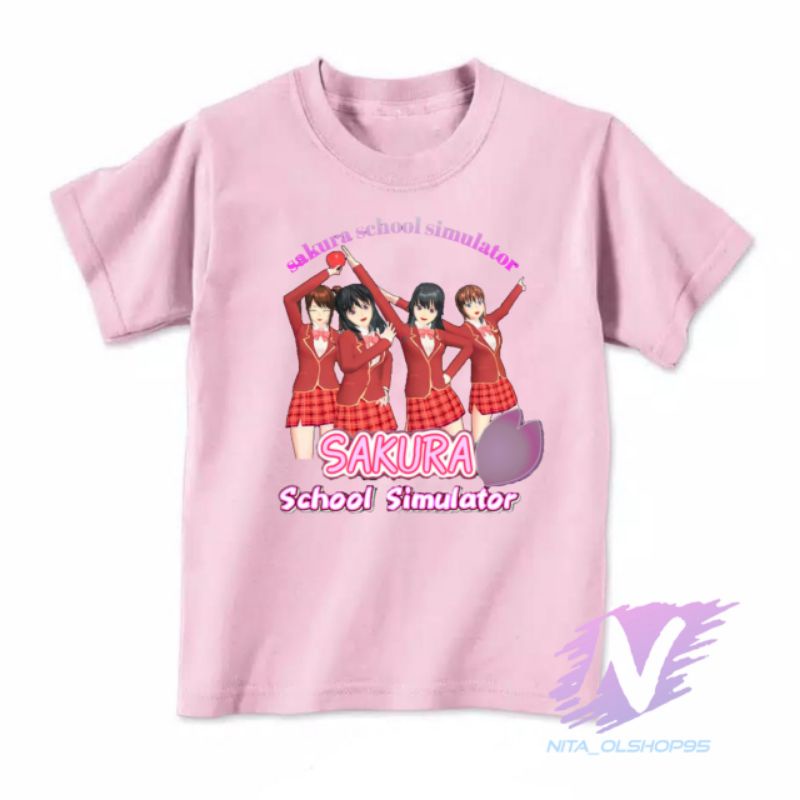 baju sakura school simulator kaos anak sakura