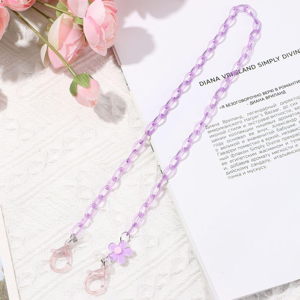 Lily Chain Hadiah Lucu Kalung Sungalsses Tali Leher Rantai Kacamata Akrilik