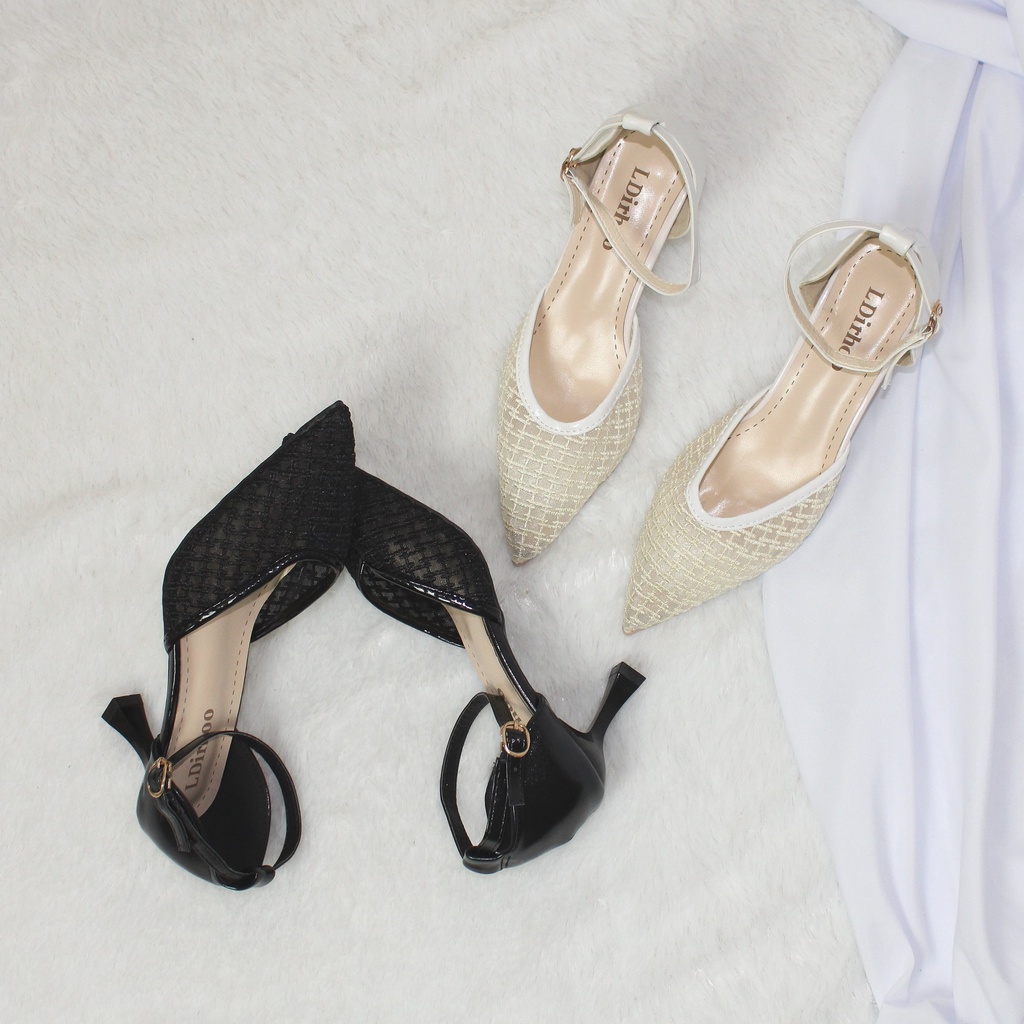 Free Box Sepatu Hak NS511 Heels Import Fashion Korea Wanita Elegan