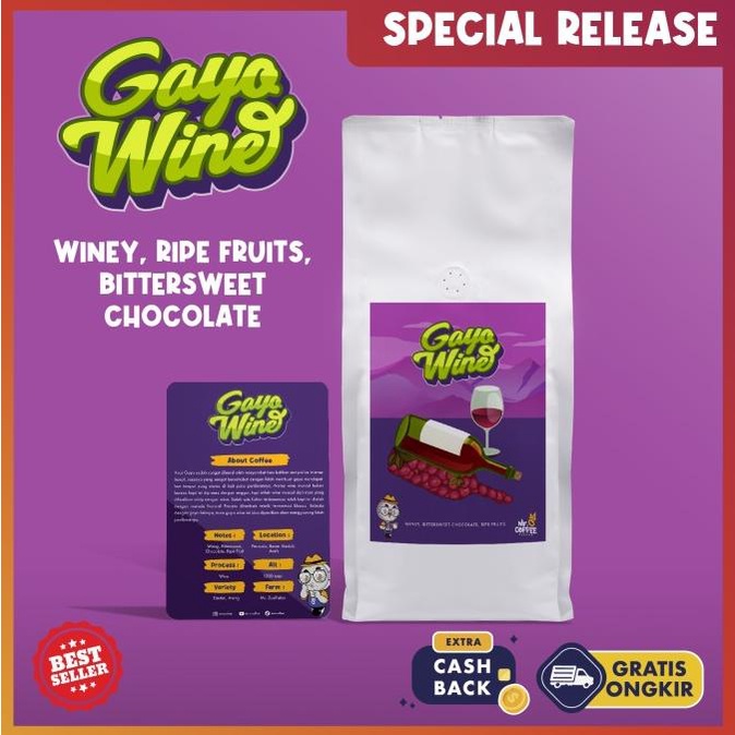 

Kopi Arabika GAYO WINE 1kg | biji Kopi Aceh single origin arabica