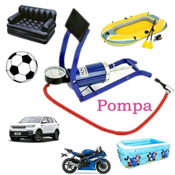 Pompa Injak Darurat Foot Pump Untuk Ban Mobil Motor Sepeda dll