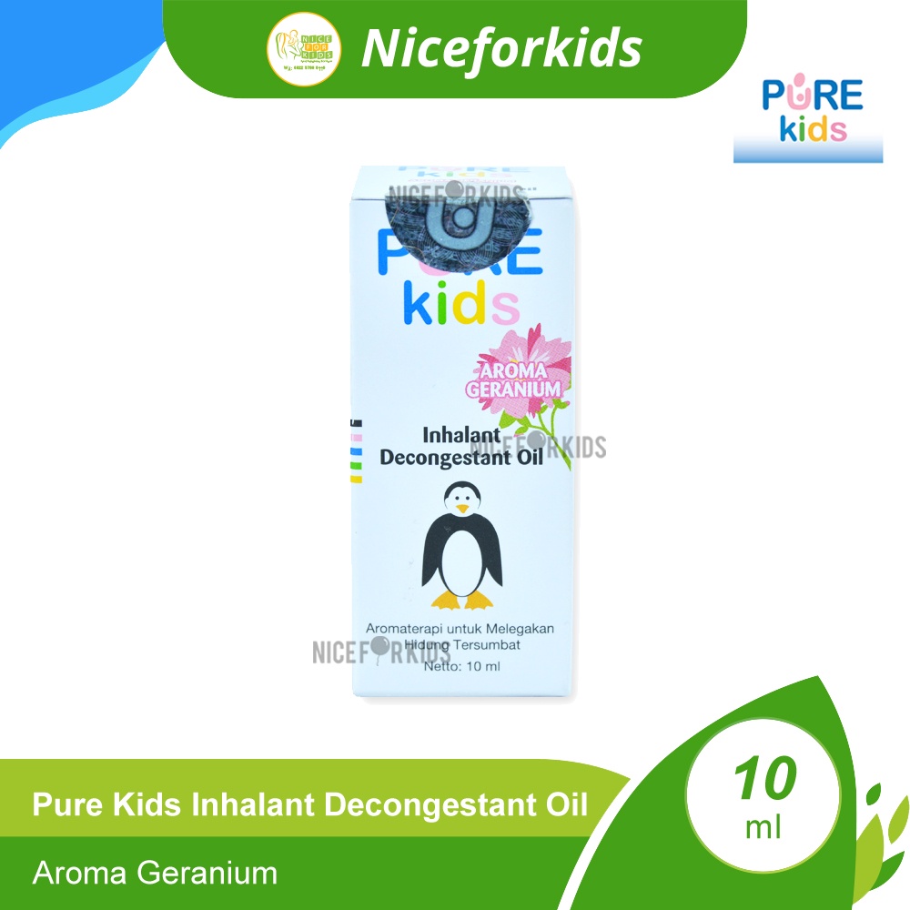 Pure Kids Inhalant Decongestant Oil 10ml / Pure BB Obat Hidung Tersumbat / Aromaterapi Pelega Hidung Tersumbat Anak Purekids