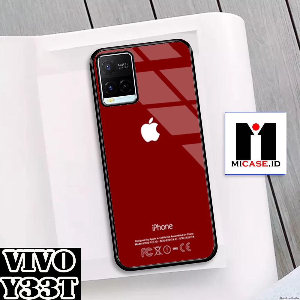 Case VIVO Y33T - Casing VIVO Y33T Fashion Case Terbaru 2022 MI.CASE [ LOGO IP ] Soft Case Glass VIVO