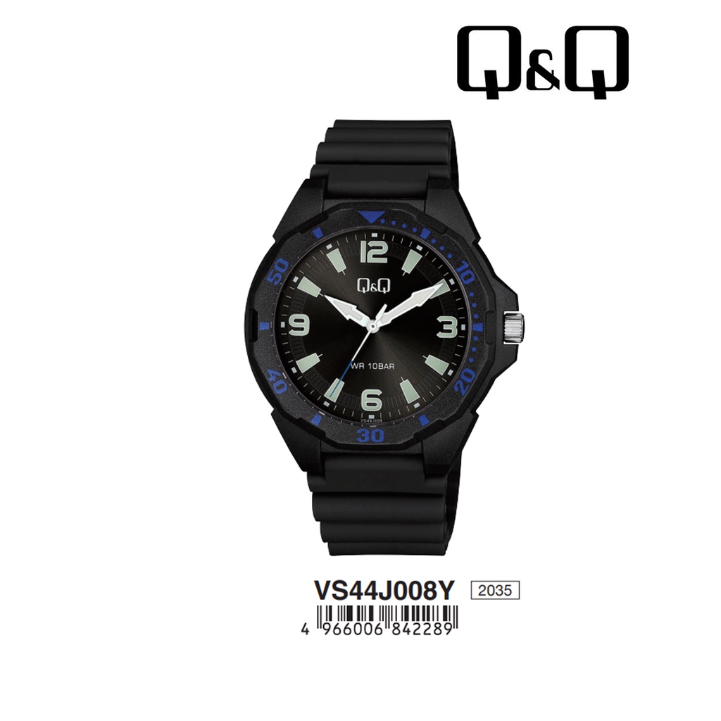 SALE Jam Tangan Pria Casual Classic Sporty Rubber Analog Original Q&amp;Q QNQ QQ VS44 VS44J Series