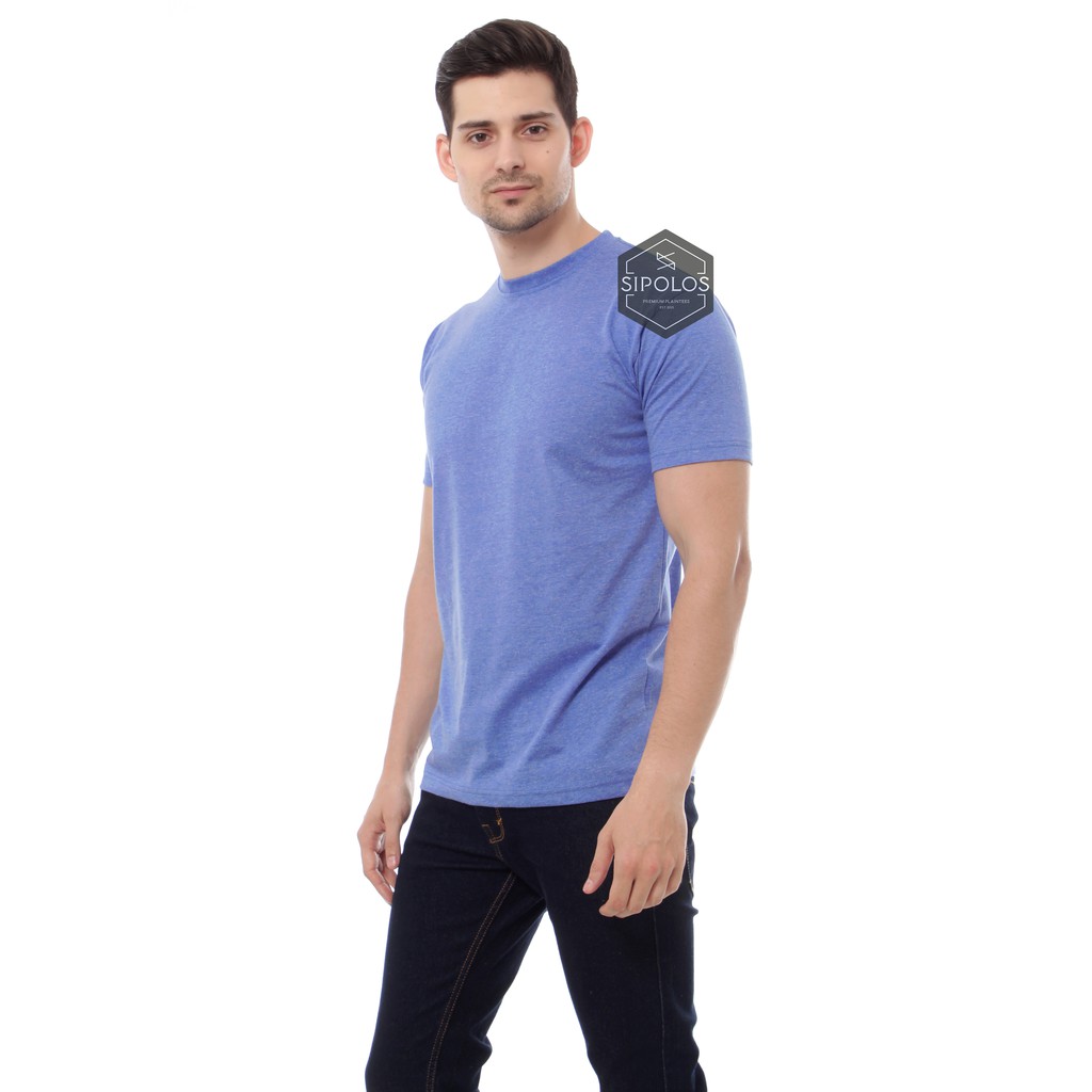 KAOS POLOS LIGHT BLUE TWOTONE MISTY LENGAN PENDEK 30S KAOS POLOS LIGHT BLUE TWOTONE MISTY LENGAN PENDEK 30S