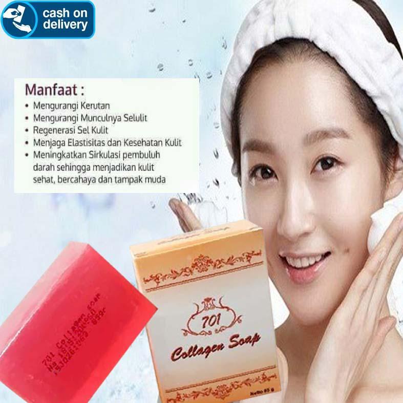 Collagen Sabun Whitening Untuk Regenerasi Sel Kulit - 701 Original Bpom