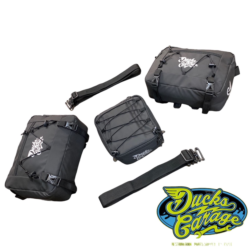 Paket Side Bag Kit Tas Kantong Wadah Samping Belakang Honda Win By Ducks Garage