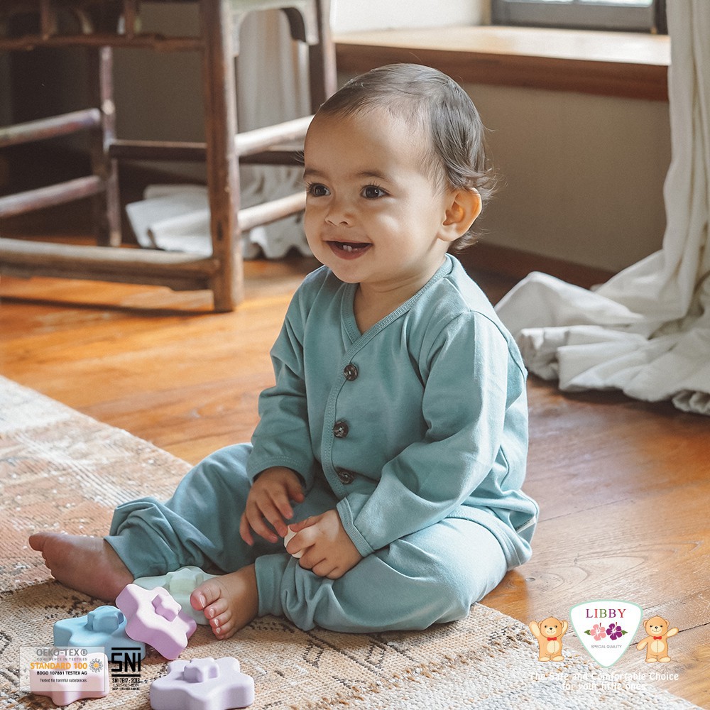 LIBBY EARTH COMFY SET - Setelan Baju Panjang - Celana Panjang (1 Setel/pack) | 0 Bulan - 1 Tahun