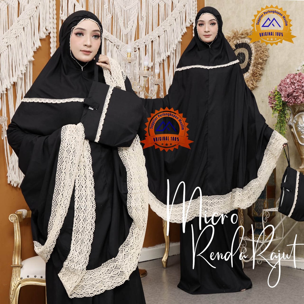 Mukena Dewasa katun polos Mukenah Jumbo Bahan Adem
