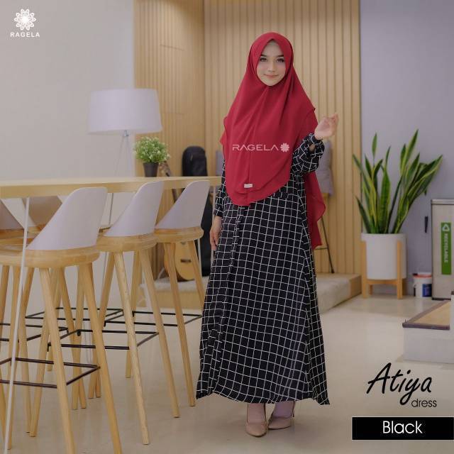 READY - ATIYA DRESS || Gamis harian cantik original by Ragela Hijab