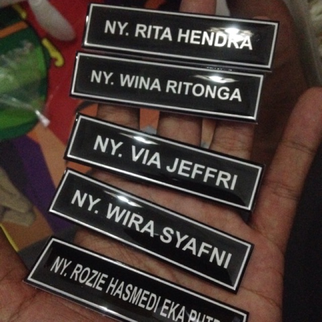 

Nametag Premium Resin Bhayangkari PNS POLRI Guru Karyawan dll