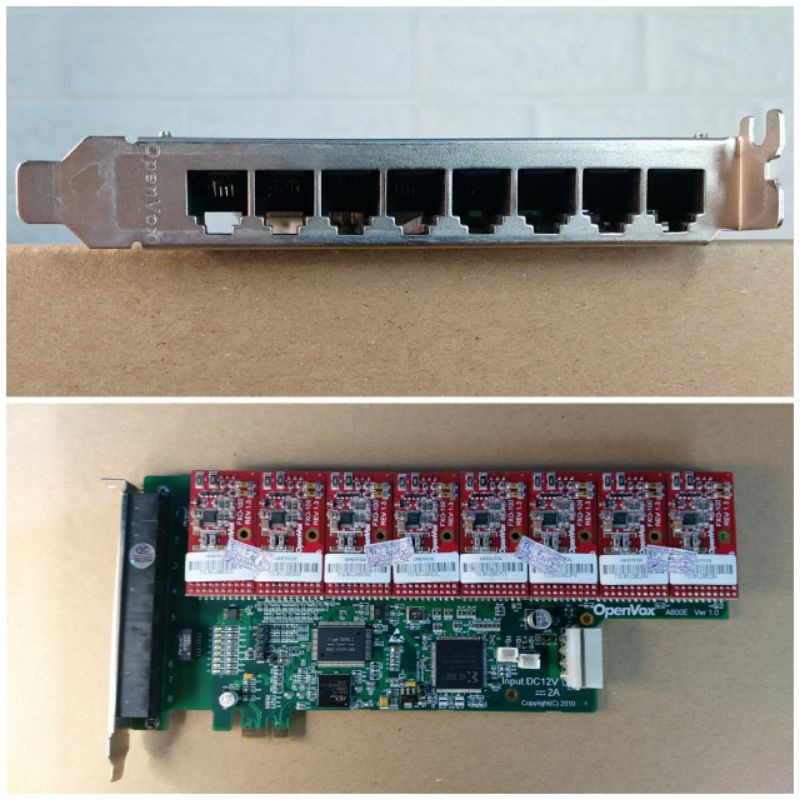 A800E PAPAN DASAR KARTU PCI-E ANALOG 8 PORT TANPA MODUL