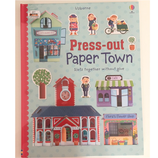 Usborne Press-Out Paper Town // Buku BBW