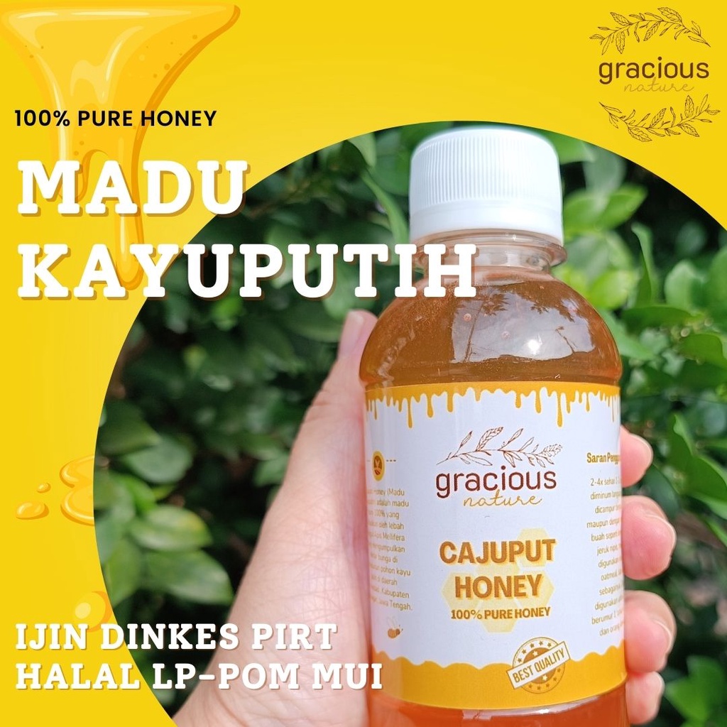 

ORIGINAL Madu Kayu Putih 100% Pure murni Cajuput Honey Madu Kayuputih Gracious Nature