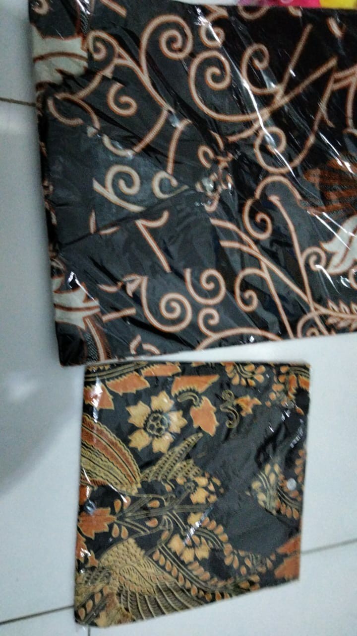 Batik Couple Keluarga Sania Ruffle Ori Ndoro Jowi Dnt Motif Pari Ngadek