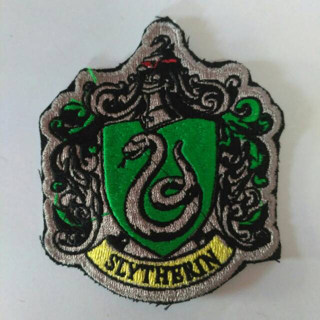Bordir badge slytherin, Harry Potter Aksesoris