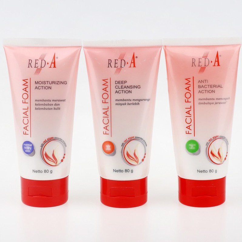 RED-A FACIAL FOAM FOR NORMAL - DRY SKIN 80 GRAM