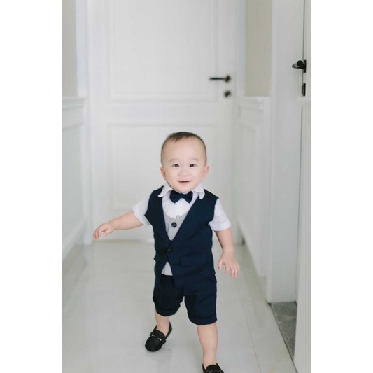 Baby tuxedo 1-3 tahun 0-8 tahun set tuxedo bayi baju kondangan celana panjang dan pendek tuxedo anak laki laki jas anak laki laki balita